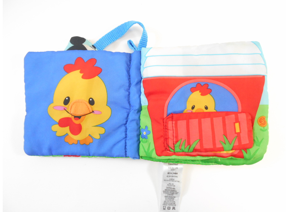 6 Pièces Livre Tissu Bébé 1er Âge - Jouet Sensoriel Fisher Pour Développement Et Éveil