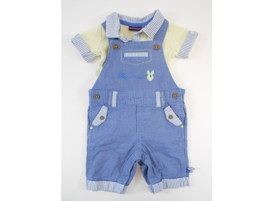 Pantacourt Sergent Major Fille 3 Ans, Kaki, 100% Coton, Avec Ceinture Fleurie