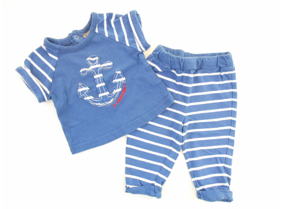 Lot De Vêtements Garçon Tape-à-l'œil 18 Mois - Pantalon Et T-shirt Rayé, Toutes Saisons