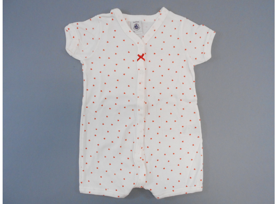 Pyjama court coton coeurs Petit Bateau Pyjamas Mon Petit Doudou