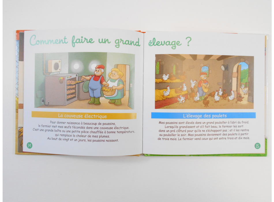 La poule - Editions Atlas - Livres | Mon Petit Doudou