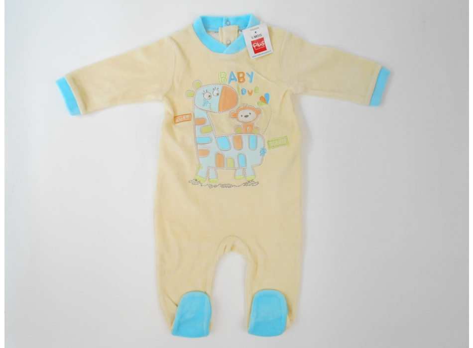 Pyjama Poussin Jaune – Tout-en-Un Avec Capuche – Pour Ours En Peluche 40 Cm – Scratch