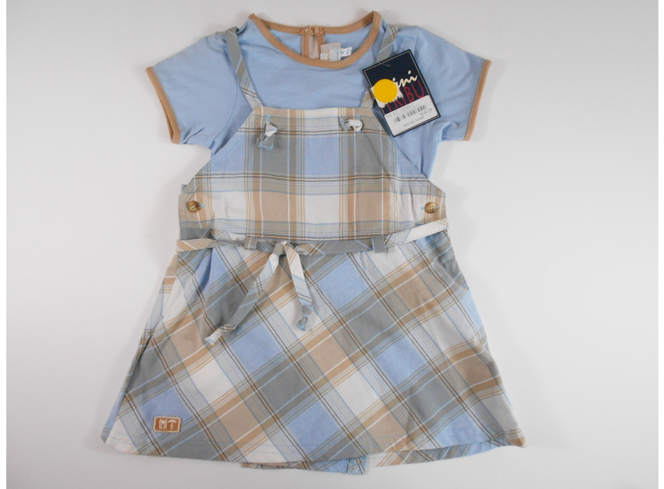 Robe Bleue Pour Bébé 6 Mois - Polyamide, Style évasé Midi, Neuve Sans étiquettes