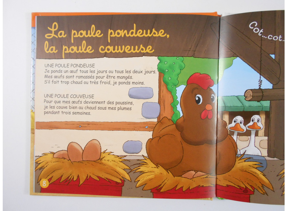 La poule - Editions Atlas - Livres | Mon Petit Doudou