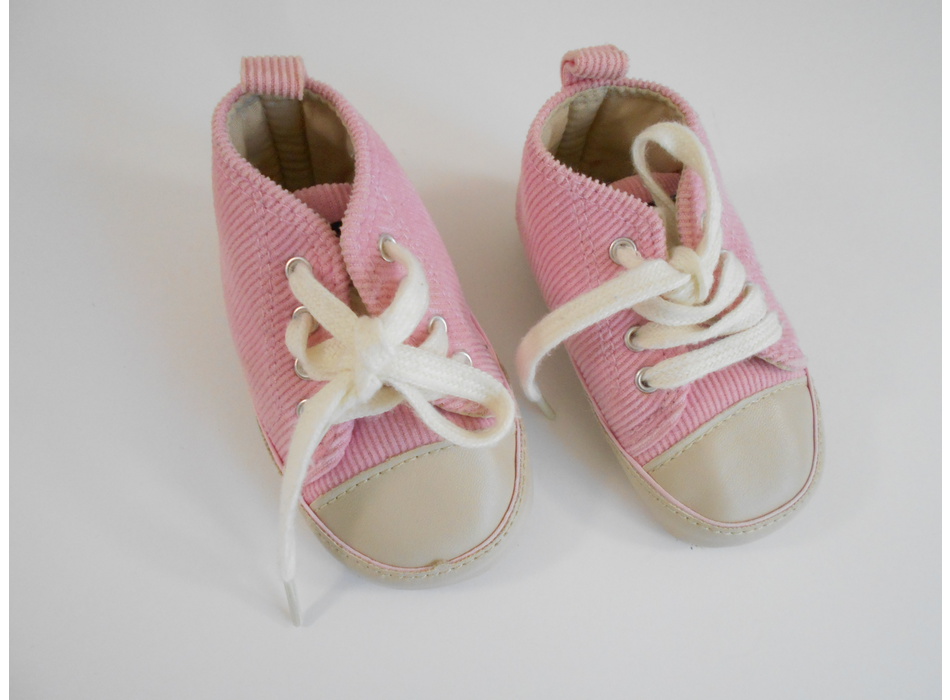 chaussons cuir rose et chocolat