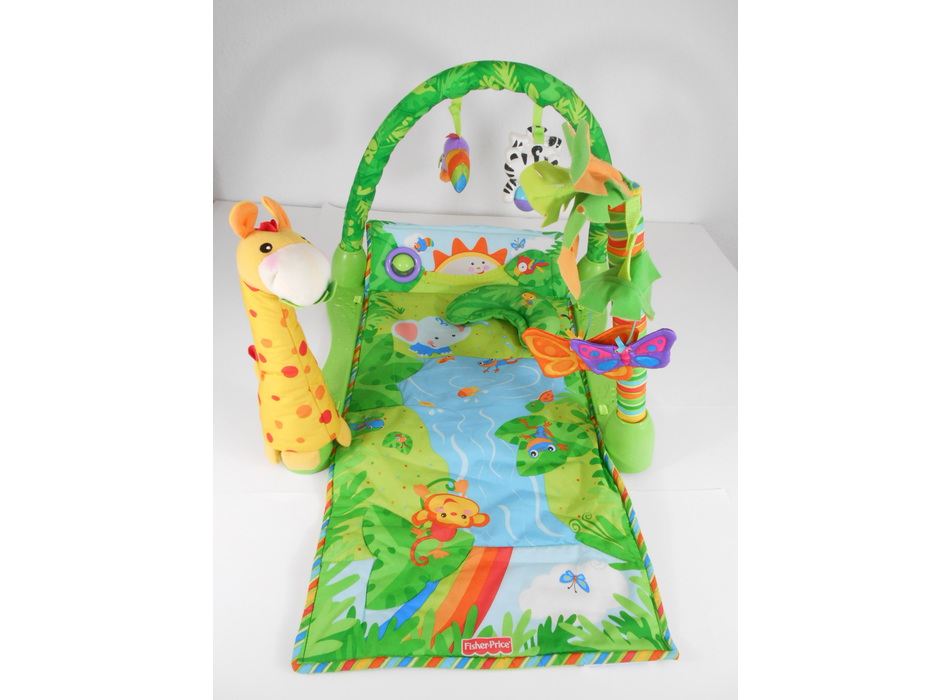 Tapis Musical D'Éveil de La Jungle pour Bébé 4 En 1 Tapis de