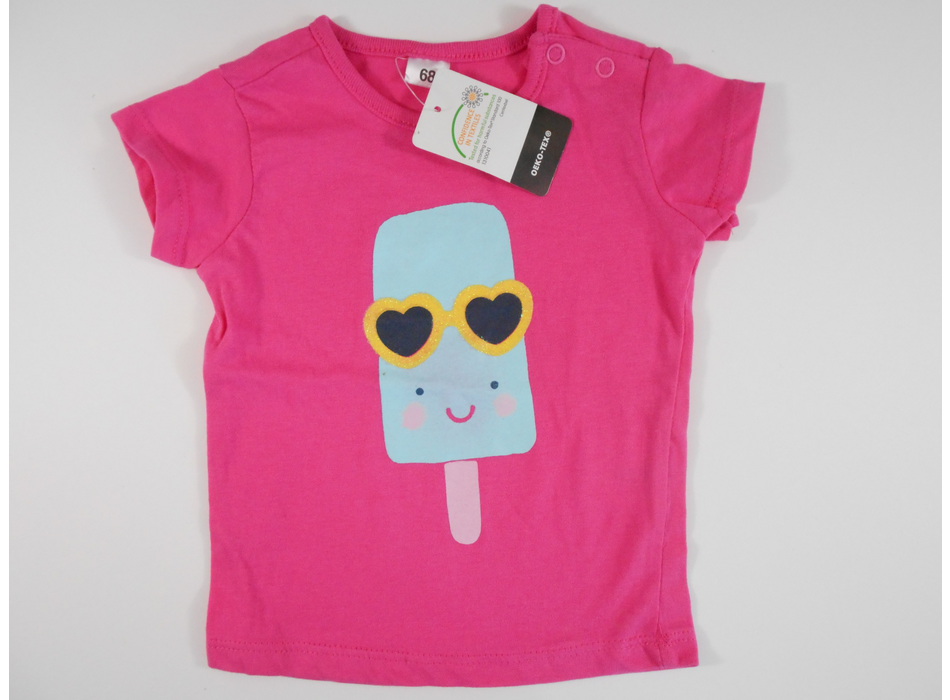 T shirt Rouge à Levre Manches Courtes pour Femme Tendance Eté