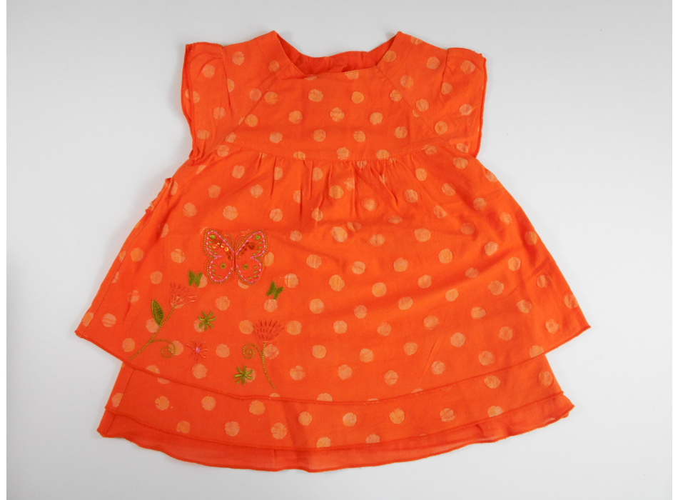 Robe Bébé Fille Fleurie MARESE - Taille 18 Mois, Bleu-violet, Style Trapèze
