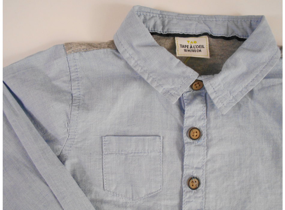 Chemise à Manches Longues Tape à L'œil Bleu Pour Fille 8 Ans (128 Cm) - Neuf Sans étiquette