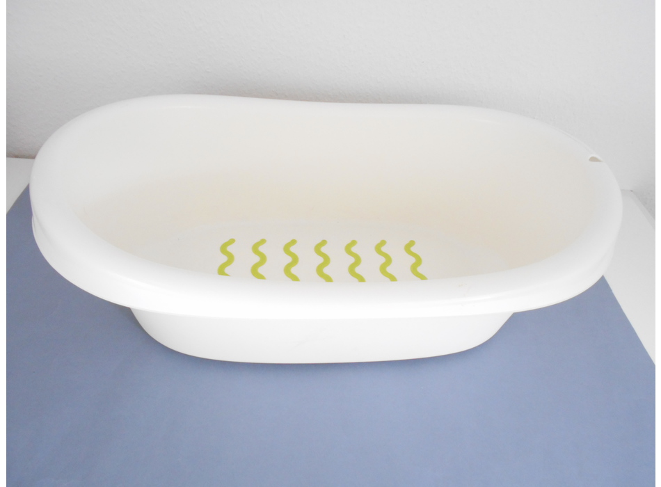 LÄTTSAM Baignoire bébé, blanc, vert - IKEA Belgique