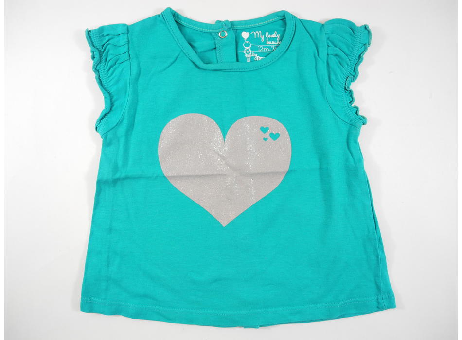 T-Shirt Coeur Tout Vert