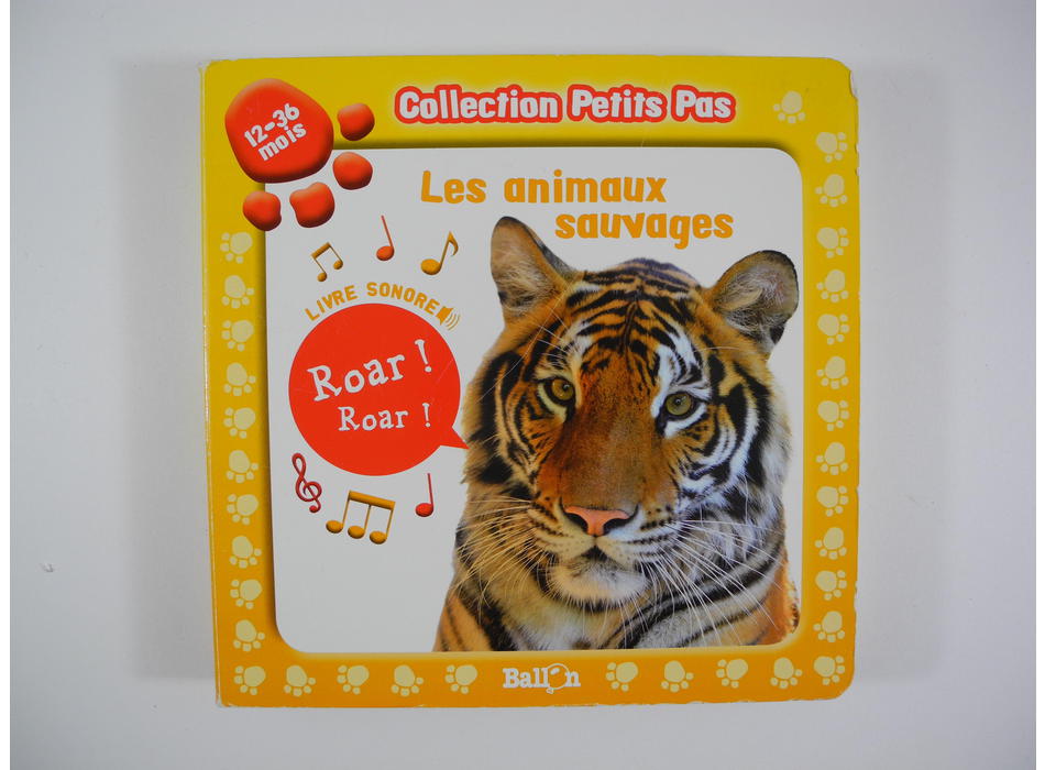 Les animaux sauvages - livre sonore - Le Ballon - Livres | Mon Petit Doudou