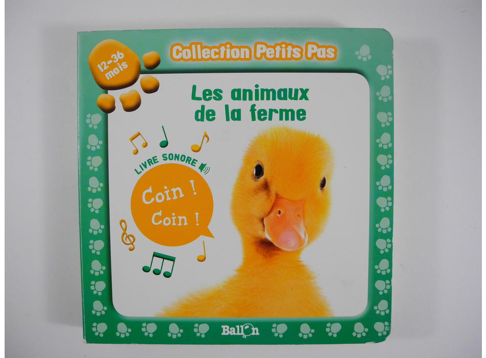 Les animaux de la ferme - livre sonore - Le Ballon - Livres | Mon Petit ...
