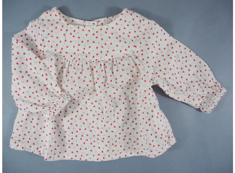 T-shirt à Coeurs Tape à L'oeil - Taille 6 Ans (116) - Blanc - Neuf Avec étiquettes