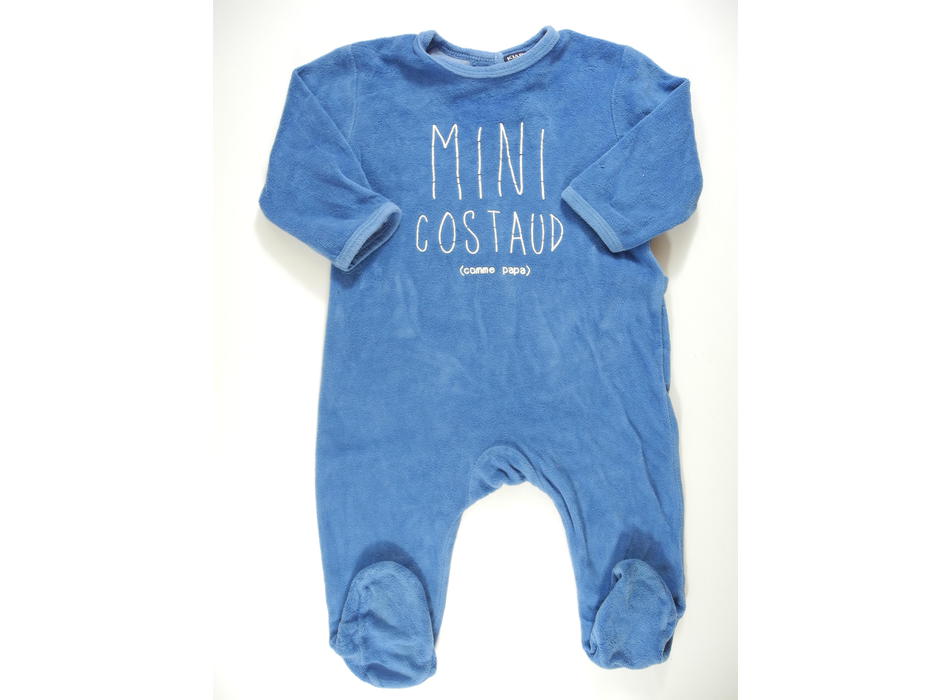 Pyjama Velours Bleu Mini Costaud Kiabi Pyjamas Mon Petit Doudou
