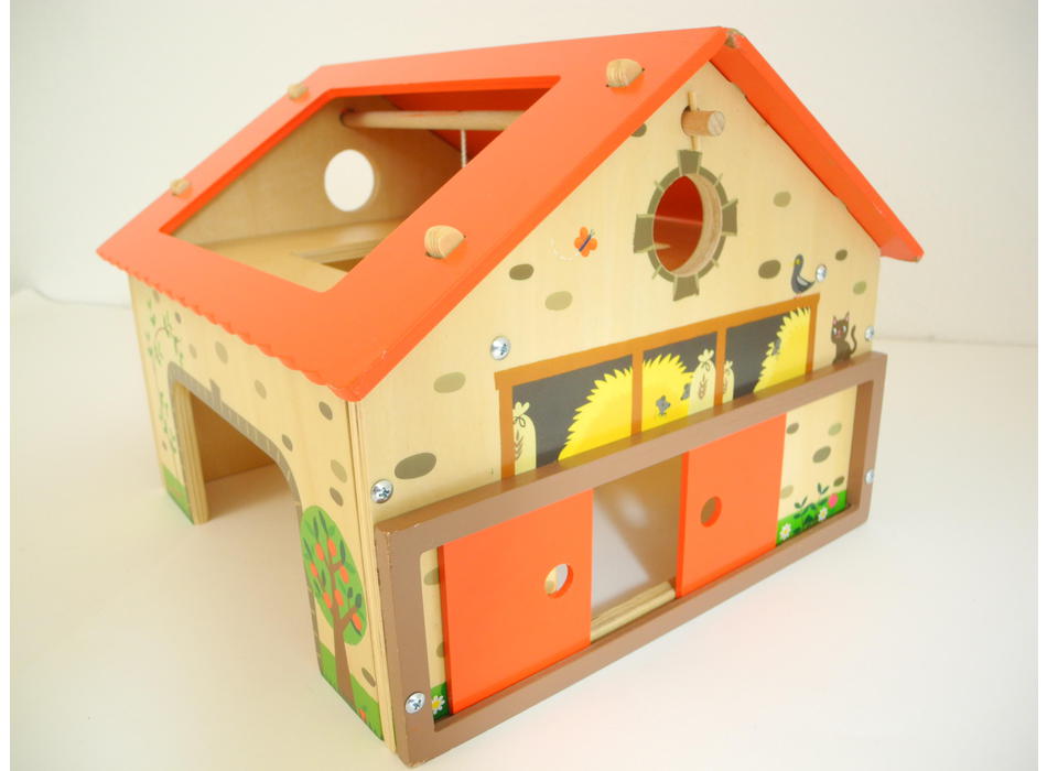 Ferme en Bois Janod Happy Farm - Figurine pour enfant