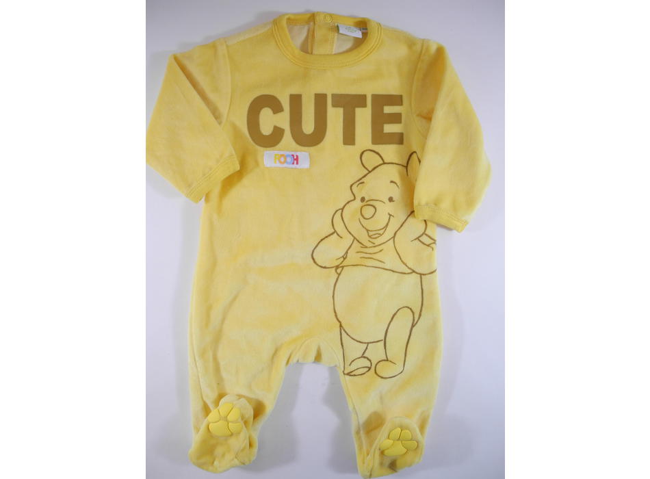Pyjama velours jaune cute Winnie Disney Pyjamas Mon Petit Doudou