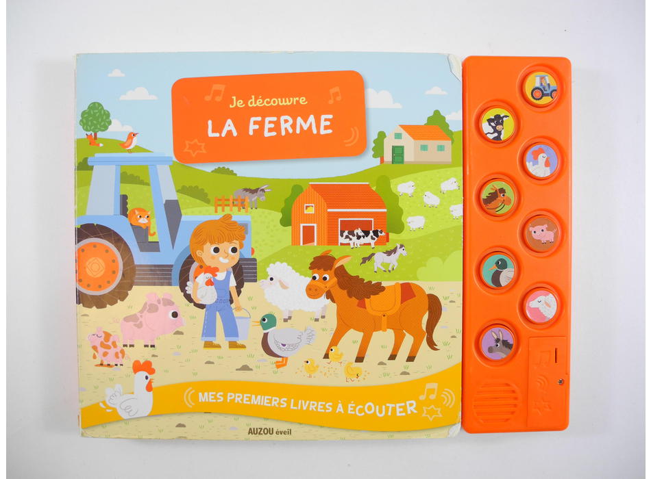 Je découvre la ferme - livre sonore - Auzou - Livres | Mon Petit Doudou