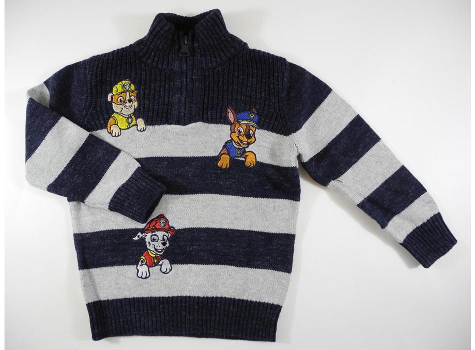 Pull Col Roulé Garçon Paw Patrol Nickelodeon - Doux Et Confortable 100% Coton