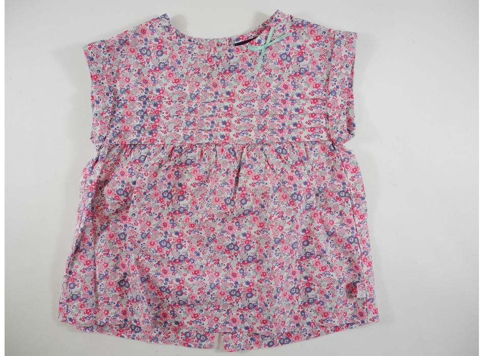 Pantacourt Sergent Major Fille 3 Ans, Kaki, 100% Coton, Avec Ceinture Fleurie