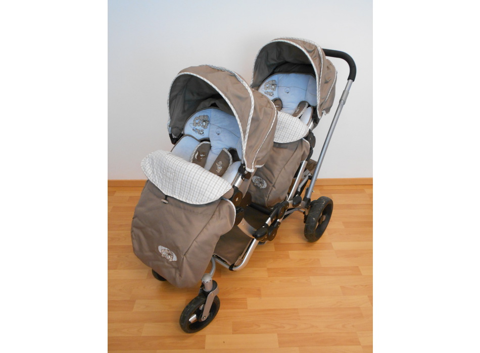 Poussette double Paquito et Lolita 2 bases isofix Noukie s