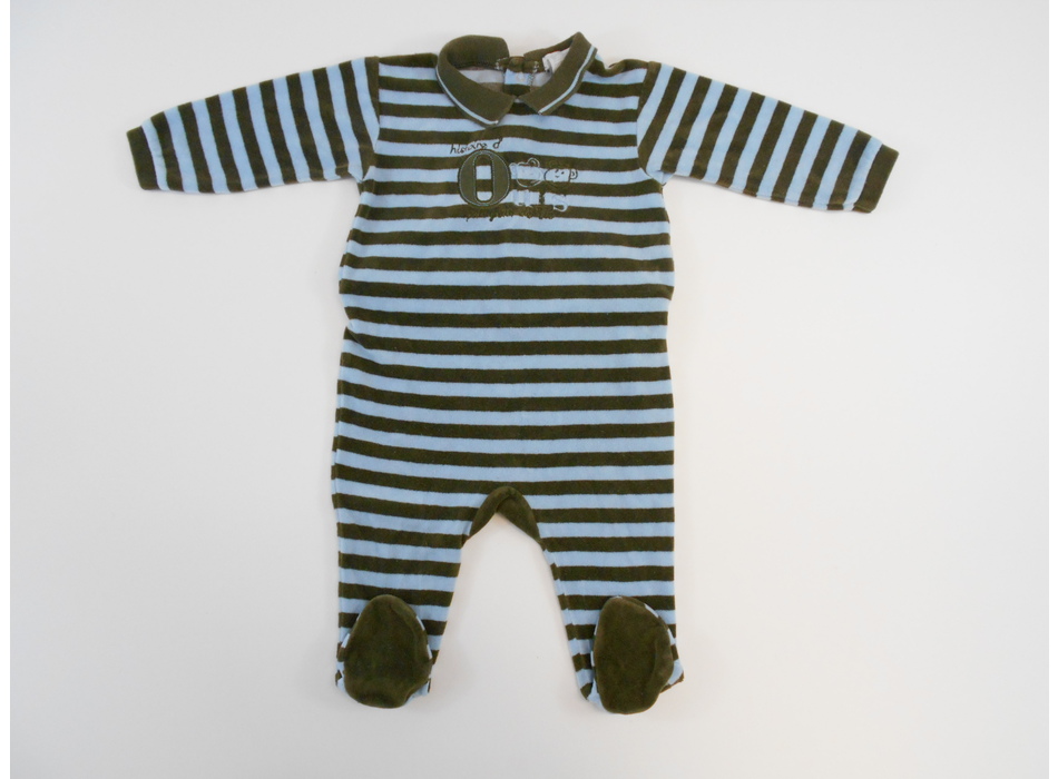 Pyjama Une Pièce Hanna Andersson Rayé Bleu/blanc/rouge, 100% Coton, Taille 3-4 Ans